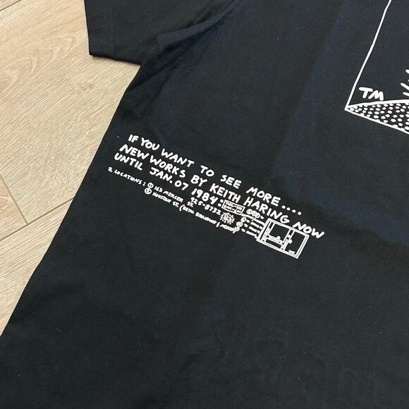 Shoe Palace Keith Haring Drawings Tee T Shirt Black Size Large L B6 - Picture 4 of 7